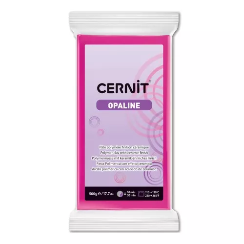Pasta arcilla polimérica Cernit Opaline 500 gr Magenta 460