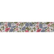 Cinta al bies tela Liberty  - Poppy and Daisy - Hortensias x 1m