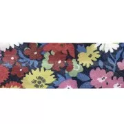 Cinta al bies tela Liberty  - Thorpe - Fleurs de printemps x 1m