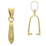 Enganche para colgante 25 mm - dorado con oro fino x1