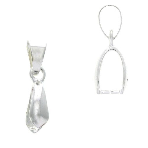 Enganche para colgante 20 mm para hacer tus propias piezas de Joyería y bisutería - Chapado en plata fina x1