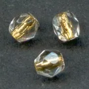Facetas 3 mm Cristal Dorado x50