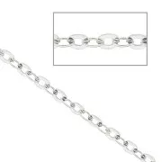 Cadena malla Forçat 1.3x1.6 mm Plata 925 x50cm