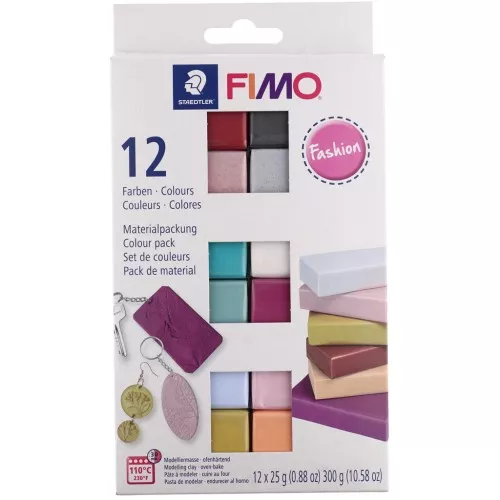 Surtido de 12 colores Pasta Fimo Soft Fashion