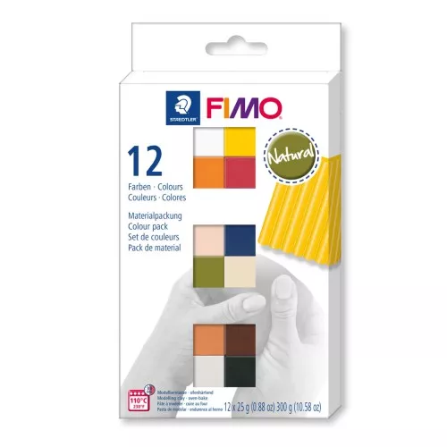 Surtido de 12 colores Pasta Fimo Soft Natural