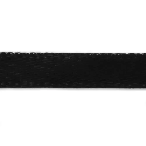 Cinta de Satén 6 mm Negro x20m