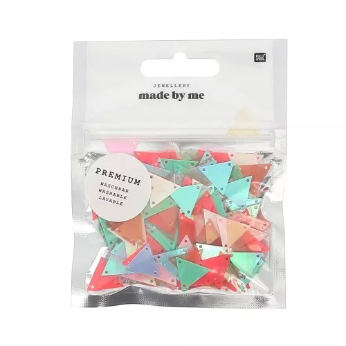Surdido de entrepiezas de plástico para hacer joyas DIY - Multicolor
