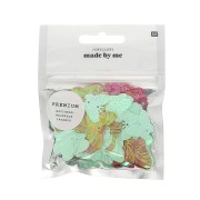 Surdido de entrepiezas de plástico para hacer joyas DIY - Verde/Rojo