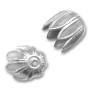 Casquilla tulipán 11 mm plateado antiguo x1