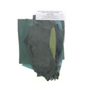 Retales de cuero de alta calidad / texturas diferentes - Verde x 200g
