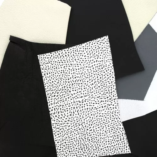 Retales de cuero de alta calidad / texturas diferentes- Negro x 200g