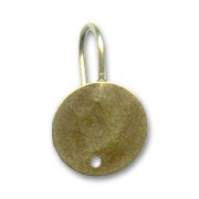 Ganchos disco 12 mm bronce x2