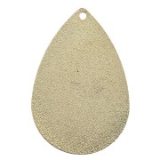 Dije gota de acero estampado étnico 36x24 mm - Dorado / Etnico x1