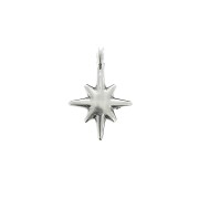 Colgante estrella del norte de zamac 14x10 mm - Chapado Plateado envejecido|raw }}