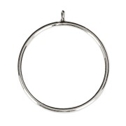 Anillo pour mitad-perforada 6 / 8 et 10 mm de Plata 925 Talla 57 x1