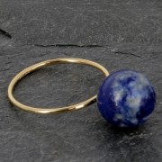 Anillo pour mitad-perforada 6 / 8 et 10 mm de Plata 925 Talla 57 x1