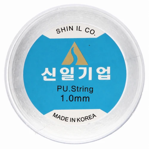 Hilo elástico de silicona de 1 mm - Transparente x 26 m