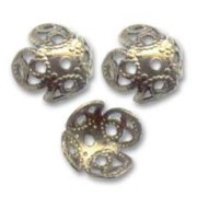Casquillas filigrana 6,5 mm bronce x10