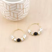 Cuentas arandalas Heishi de arcilla polimérica 4x1 mm Parma x45 cm