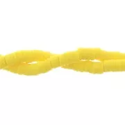 Cuentas arandalas Heishi 5x1 mm Amarillo sol x37 cm