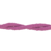 Cuentas arandalas Heishi de arcilla polimérica 6x1 mm Orquídea x43 cm