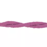 Cuentas arandalas Heishi de arcilla polimérica 6x1 mm Orquídea x43 cm