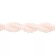 Cuentas arandalas Heishi 6x1 mm Rosa pálido x44 cm