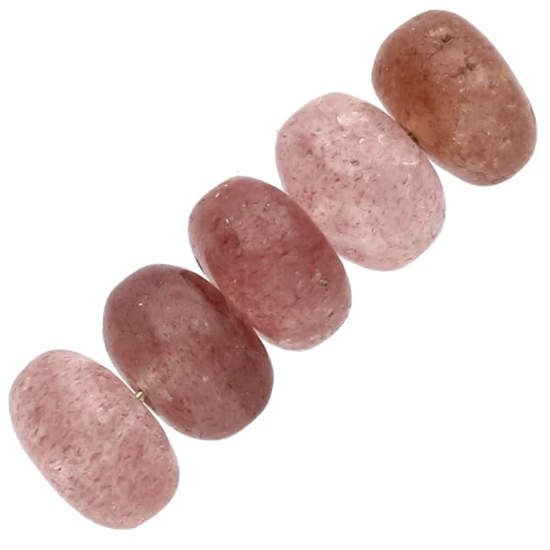 Cuentas Strawberry Quartz rondel 8x5 mm x15