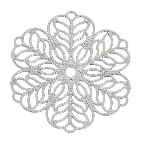 Estampa Flor 30 mm Acero inox x1