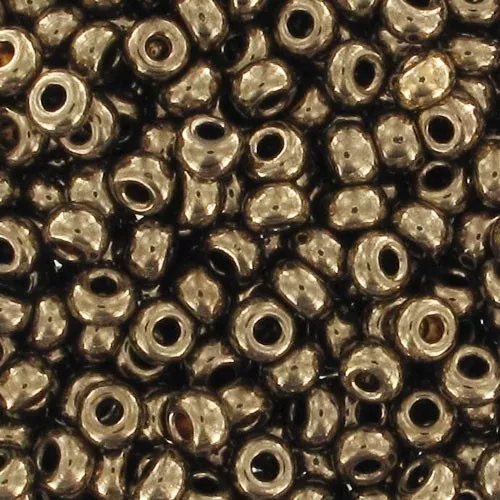 Cuentas de Rocalla Preciosa 11/0 2 mm - Bronce dorado x 250 g