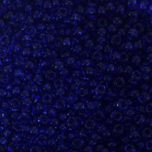 Preciosa Cuentas de rocalla 11/0 2 mm - Aguamarina oscuro x20g