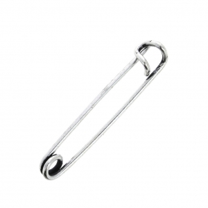 Imperdible personalisable 20 mm plateado envejecido x1