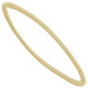 Entrepieza oval 29x8 mm - Dorado con oro fino x6|raw }}