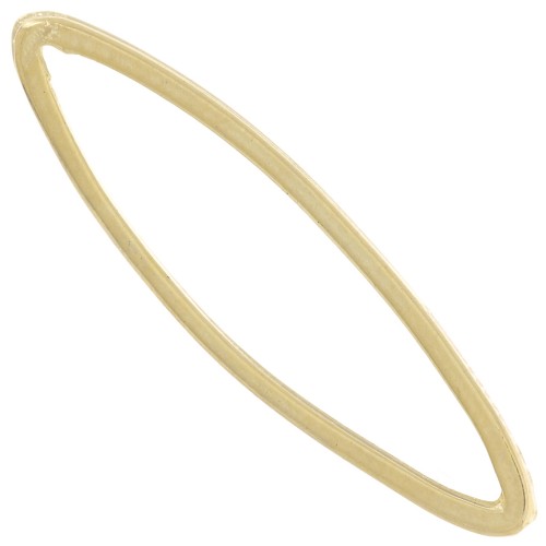 Entrepieza oval 29x8 mm - Dorado con oro fino x6