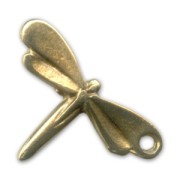 Dije libélula 13 mm gold bronze x1|raw }}