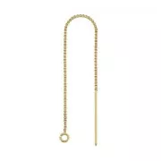 Pendientes de cadena Venitienne de Gold filled 80 mm x2