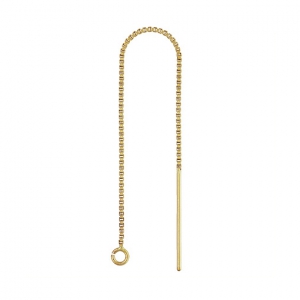 Pendientes de cadena Venitienne de Gold filled 80 mm x2