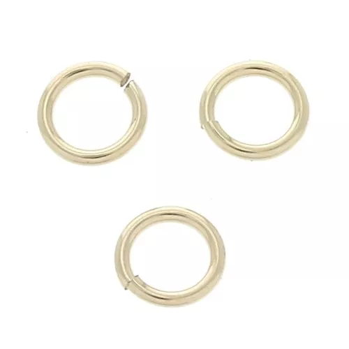 Anillas abiertas 5x0.7mm de Gold filled x10