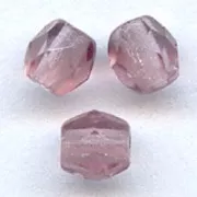 Facetadas 3 mm Light Amethyst  x50