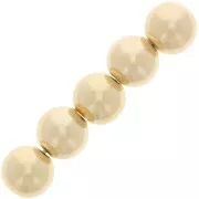 Cuentas redondas de 4 mm - Gold filled (oro laminado) x10