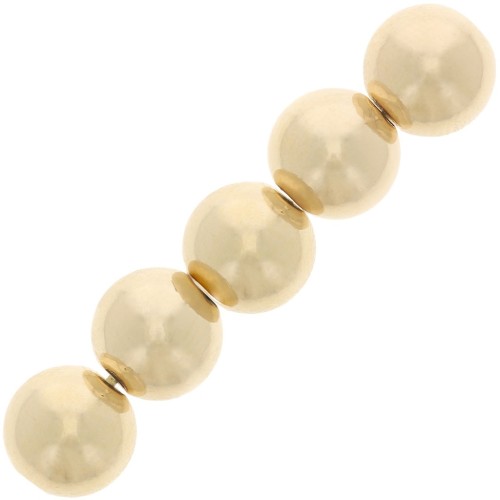 Cuentas redondas de 4 mm - Gold filled (oro laminado) x10