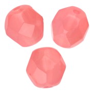 Facetas 6 mm Rosa Lechoso x25