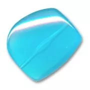 Rectángulo irregular 34x30 mm Aguamarina