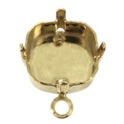 Ganchos Pendientes base para cabuchón 4470 12 mm Dorado x2