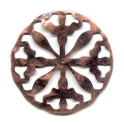 Estampa étnica 41 mm cobrizo antiguo x1|raw }}