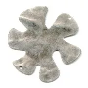 Separador design 2 agujeros 36 mm plateado envejecido x1