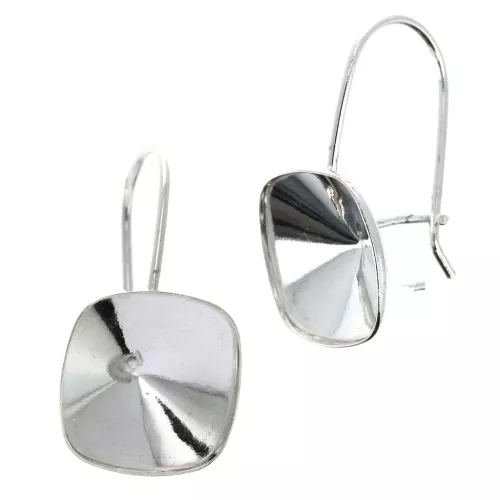 Ganchos de pendientes 4470 12 mm De plata 925 x2