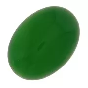 Cabuchón ovalado 18x13 mm ágata tintada - Vert x1