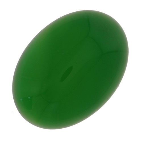 Cabuchón ovalado 18x13 mm ágata tintada - Vert x1