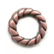 Anillas 11 mm cobre antiguo x5